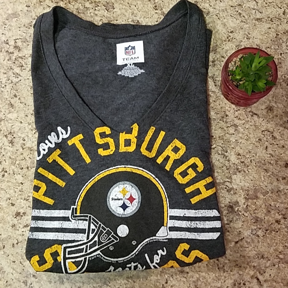Pittsburgh Steelers V-Neck Tee Shirt